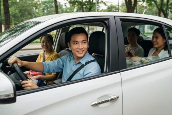 Không gian xe ghép thoáng đãng, ghế ngồi êm ái cùng phong cách phục vụ nhiệt tình của tài xế, mang lại hành trình an tâm và trọn vẹn cho hành khách